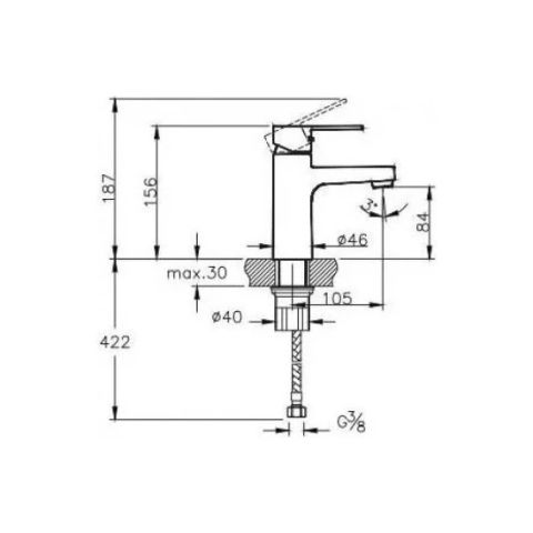 Artema Nora S Lavabo Bataryası Krom A42878