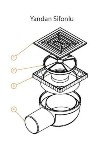 Hüppe Master X 10x10 Paslanmaz Çelik Izgaralı YER SİFONU MAT KROM