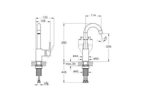 ARTEMA Flow Soft  Döner Borulu Lavabo Bataryası A43160