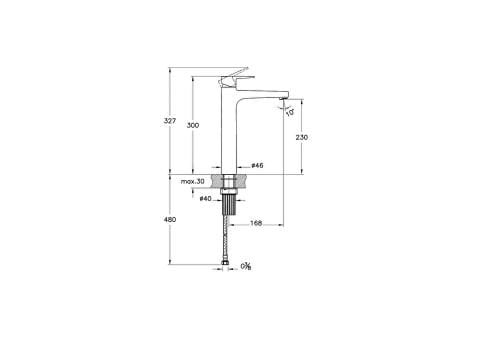 ARTEMA Flow Square Çanak Lavabo Bataryası A42936