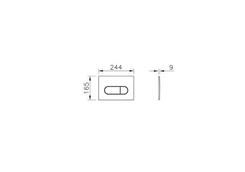 VİTRA Root Round Kumanda Paneli, Parlak Krom 740-2280