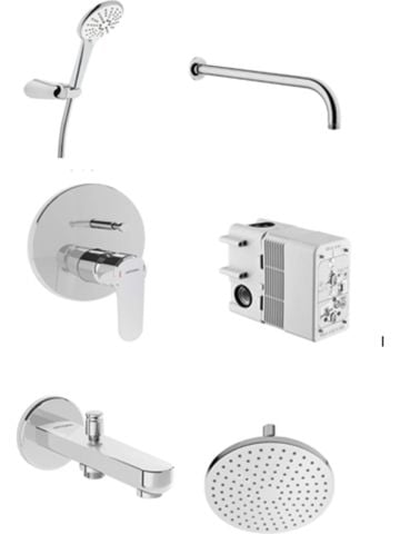 ARTEMA Flow Round Ankastre Duş Seti A49306