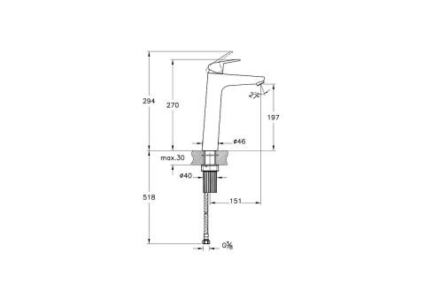 ARTEMA FLOW ROUND ÇANAK LAVABO BATARYASI A42927